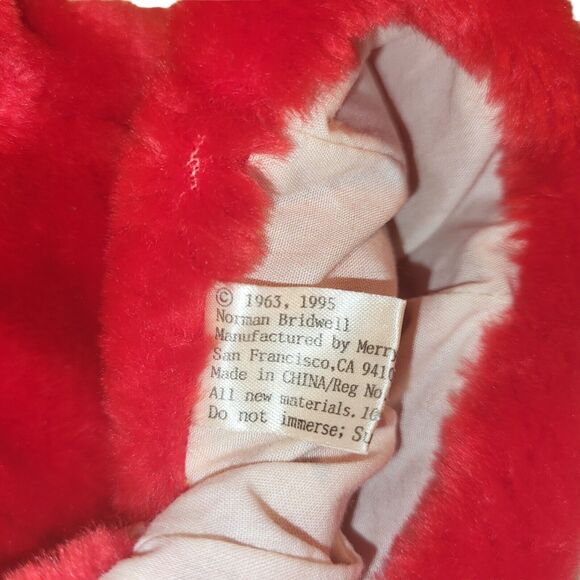 Vintage Scholastic Clifford Plush Hand Puppet Red Dog Merry Makers 1995 9" - Picture 9 of 10